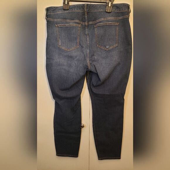 Torrid Plus Size Premium Classic Stretch Dark Blue Wash Skinny Jeans 20 - Picture 5 of 9